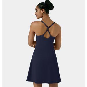 Halara Everyday Cloudful™ Air Backless 2-in-1 Activity Dress Blue Sz 2X
